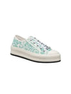 Walk NDior Toile De Jouy Sauvage Motif Platform Low Top Sneakers Aquamarina - DIOR - BALAAN 2