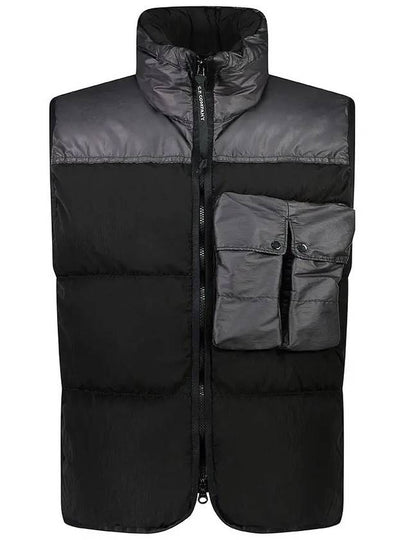 Eco Chrome-R Mixed Down Vest Black - CP COMPANY - BALAAN 2