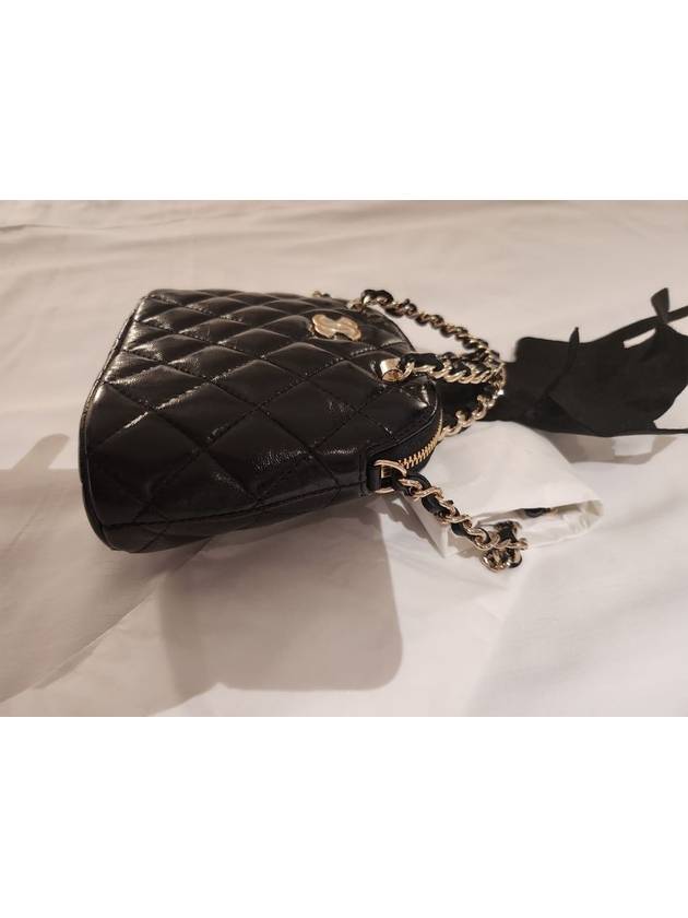 Mini bag with chain lambskin gold metal black AP3354 B17671 94305 - CHANEL - BALAAN 4