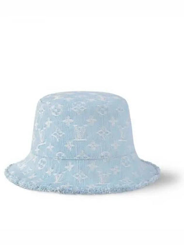 Monogram Denim Bucket Hat Blue - LOUIS VUITTON - BALAAN 1