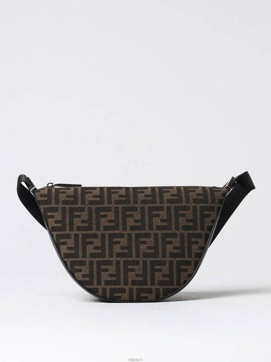 Melon FF Jacquard Small Shoulder Bag Brown - FENDI - BALAAN 2