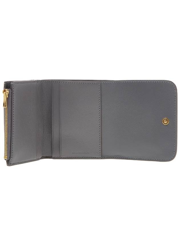 BB logo bifold wallet gray - BALENCIAGA - BALAAN.