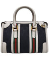 Women s 715771 GG Web Canvas Mini Top Handle Tote Bag Strap - GUCCI - BALAAN 3