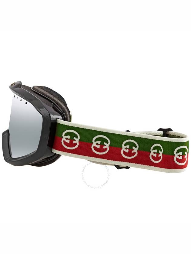 Eyewear Mask Shape Sunglasses Black Green - GUCCI - BALAAN 4