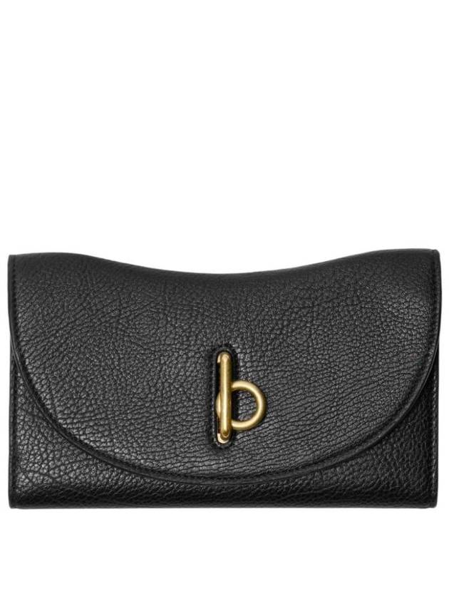 Rocking Horse Leather Medium Wallet Black - BURBERRY - BALAAN 1