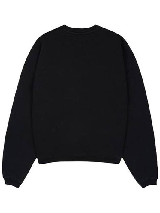 Unisex Big Crackle Sports Crew Neck Sweatshirt Washed Black 118537 0034 - STUSSY - BALAAN 2