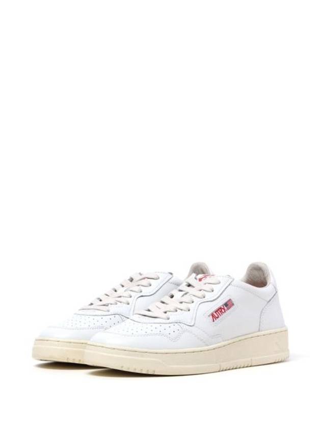 Men's Medalist Leather Low Top Sneakers White - AUTRY - BALAAN 7