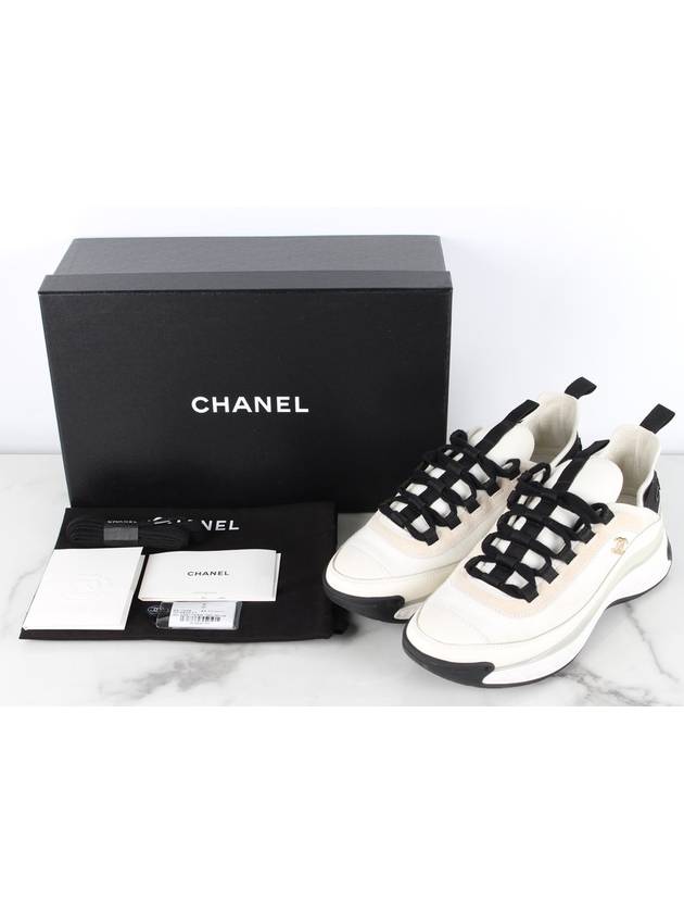 mixed fiber sneakers - CHANEL - BALAAN 2