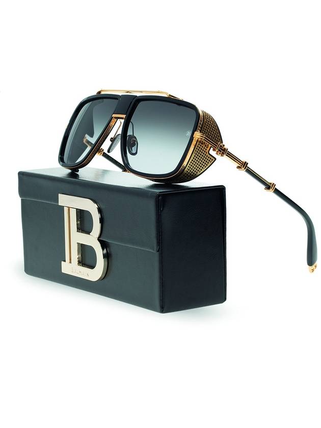 Balmain Sunglasses With Logo, Men's, Gold - BALMAIN - BALAAN 3