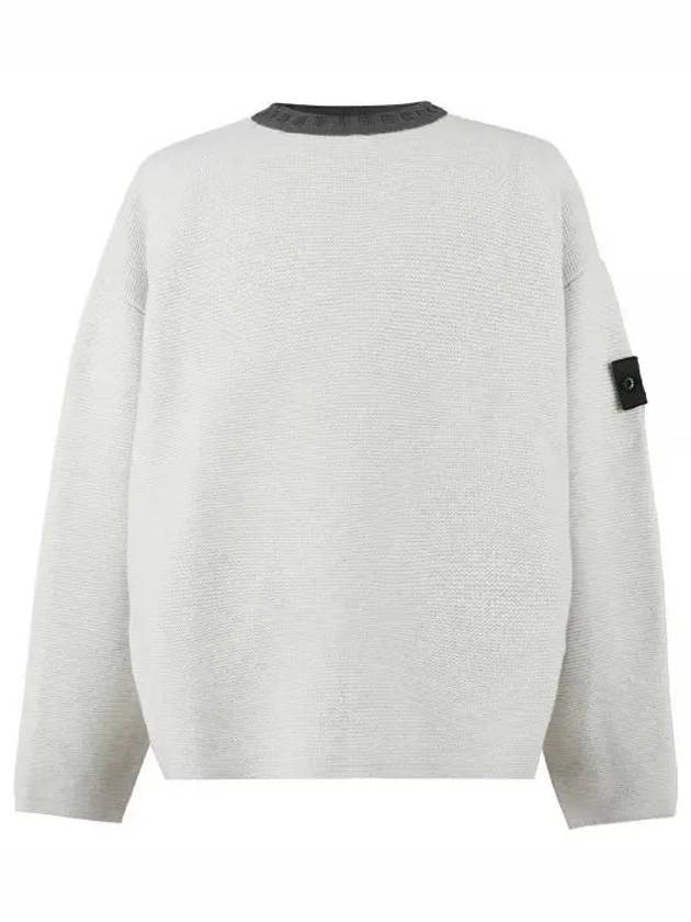 Shadow Project Crewneck Knit Top White - STONE ISLAND - BALAAN 2