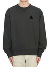 Mikoy Big Logo Cotton Sweatshirt Faded Black - ISABEL MARANT - BALAAN 3