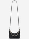 Moon Cut-out Chain Small Shoulder Bag Black - GIVENCHY - BALAAN 3