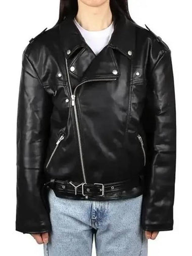 Y PROJECT JACK95 S24 BLACK biker jacket 271313 - Y/PROJECT - BALAAN 1