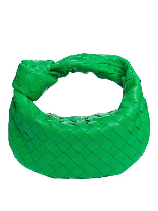 Jodie Intreciato Small Tote Bag Green - BOTTEGA VENETA - BALAAN 1