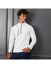 Men's Golf Daytona Tech Interlock Slim Fit Pullover Long Sleeve T-Shirt White - G/FORE - BALAAN 4