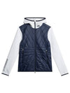 Women's Holma Quilt Hybrid Zip-Up Hoodie Navy - J.LINDEBERG - BALAAN 1