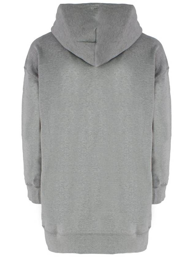 Tiger Patch Print Long Hooded Top Gray - KENZO - BALAAN 3