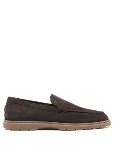 Suede Loafers Brown - TOD'S - BALAAN 1