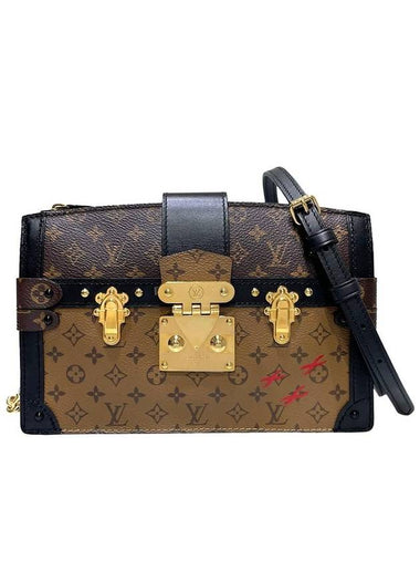 Women s M43596 Monogram Reverse Canvas Maltage Trunk Clutch Shoulder Bag - LOUIS VUITTON - BALAAN 1