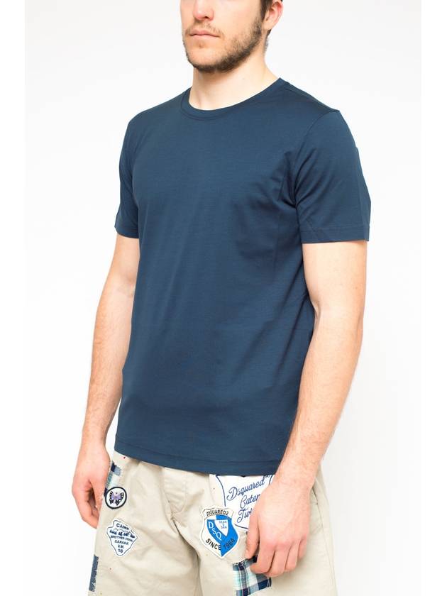 PRADA classic fitted t-shirt avio blue - PRADA - BALAAN 5