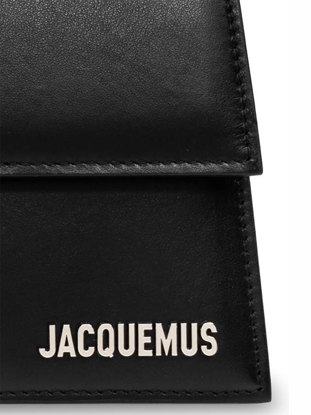 Le Grand Bambino Leather Tote Bag Black Silver - JACQUEMUS - BALAAN 8