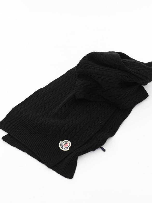 Montclair 3C00017 M1127 999 Wool Muffler - MONCLER - BALAAN 3