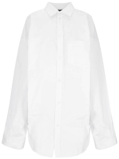 Asymmetric Large Fit Shirt White - BALENCIAGA - BALAAN 2