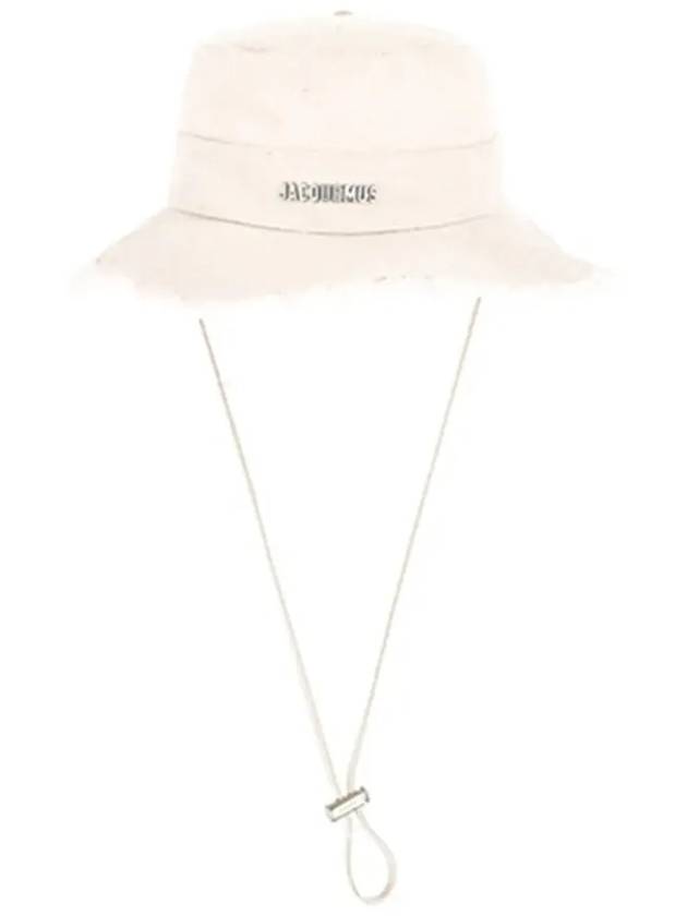 Artichaut Frayed Expedition Bucket Hat Off White - JACQUEMUS - BALAAN 4