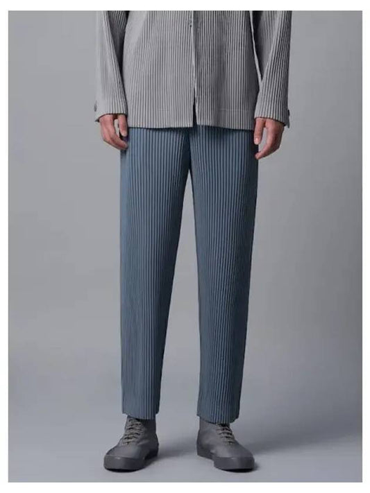 Tailored pleats 1 straight fit pants blue gray domestic product GM0024080580375 - ISSEY MIYAKE - BALAAN 1