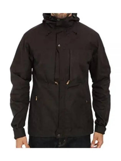 Men's Skogso Hooded Jacket Dark Grey - FJALL RAVEN - BALAAN 2