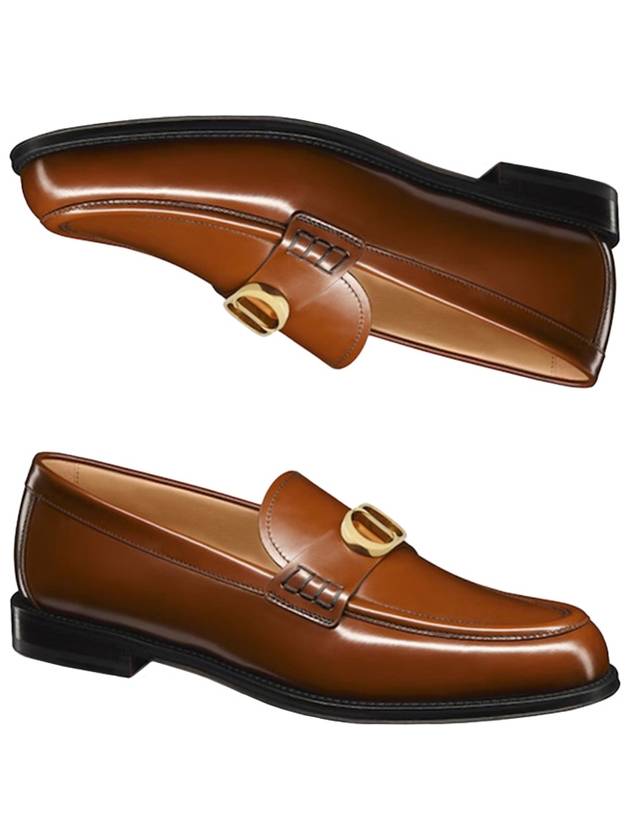 Granville CD Logo Leather Loafers Middle Brown - DIOR - BALAAN 2