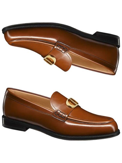 Granville CD Logo Leather Loafers Middle Brown - DIOR - BALAAN 2