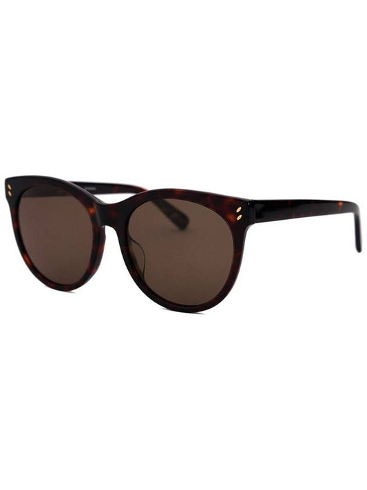 Stella McCartney SC0053SK 002 officially imported round horn rimmed luxury sunglasses - STELLA MCCARTNEY - BALAAN 1