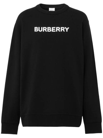 Front Logo Print Sweatshirt Black - BURBERRY - BALAAN 2