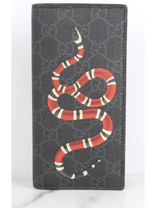 Kingsnake long wallet black - GUCCI - BALAAN 1