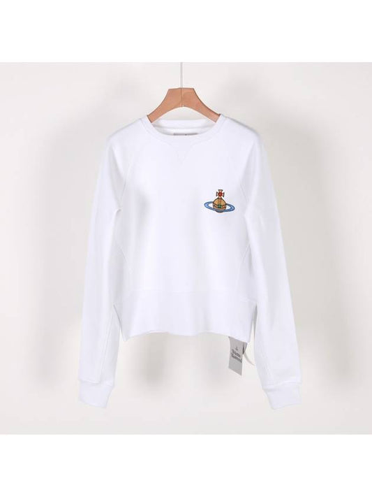 Athletic Cropped Sweatshirt White - VIVIENNE WESTWOOD - BALAAN 2