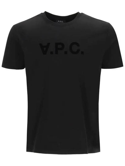 VPC Logo Organic Cotton Short Sleeve T-Shirt Black - A.P.C. - BALAAN 2