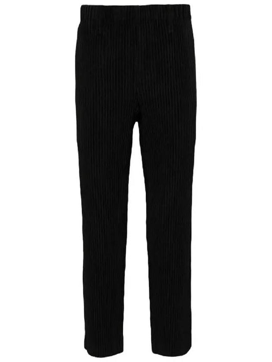 Pleated Straight Pants Black - ISSEY MIYAKE - BALAAN 2