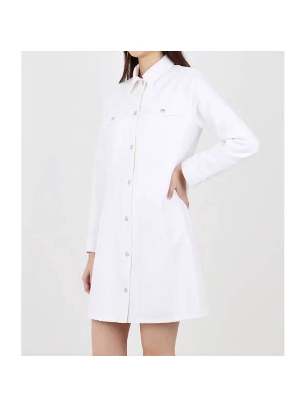 Alpine Denim Short Dress White - A.P.C. - BALAAN 1