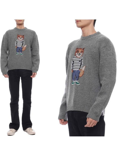 Sweater NM00809KH0002H131 MEDIUM GRAY MELANGE - MAISON KITSUNE - BALAAN 2