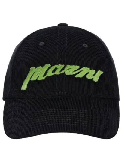 Embroidered Logo Ball Cap Black - MARNI - BALAAN 2