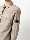 Taylon L Lens Shirt Zip Up Jacket Beige - CP COMPANY - BALAAN 3