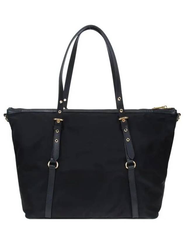 Gold Hardware Milan Logo Tote Bag Black - PRADA - BALAAN 5