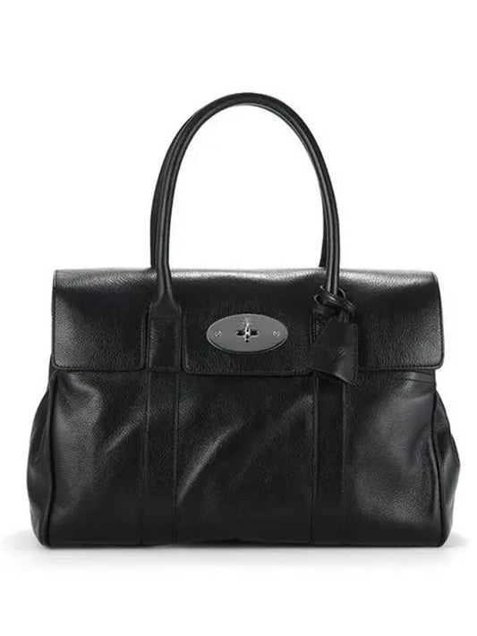 Bayswater Calf Leather Tote Bag Black - MULBERRY - BALAAN 2