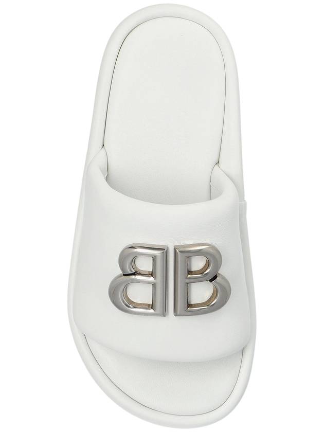 Balenciaga Leather Slippers, Women's, White - BALENCIAGA - BALAAN 6