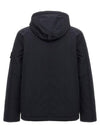 Techno Fabric Hooded Jacket Navy - STONE ISLAND - BALAAN 3