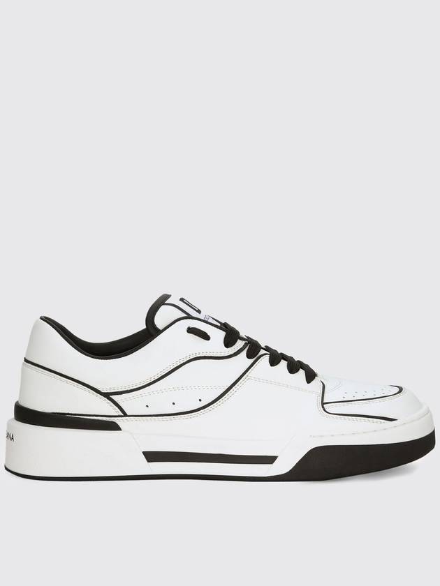 Dolce &amp; Gabbana New Roma sneakers in leather - DOLCE&GABBANA - BALAAN 1