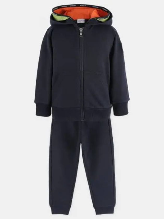 Kids Hooded Training Set Navy 8M00013 809AG 778 1062617 - MONCLER - BALAAN 1