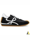 Flow Runner Nylon Suede Low Top Sneakers Black - LOEWE - BALAAN 2