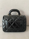 Chain Lambskin Mini Bag Gold Black - CHANEL - BALAAN 3